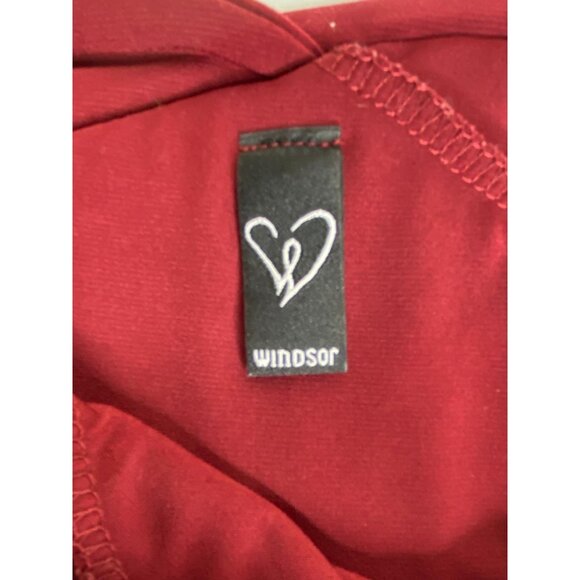 Windsor Red Off-Shoulder Bodysuit With Ruched Detail Size S - Picture 4 of 7